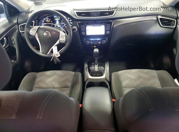 KNMAT2MV1GP724956 2016 NISSAN ROGUE Blue Widok deski rozdzielczej