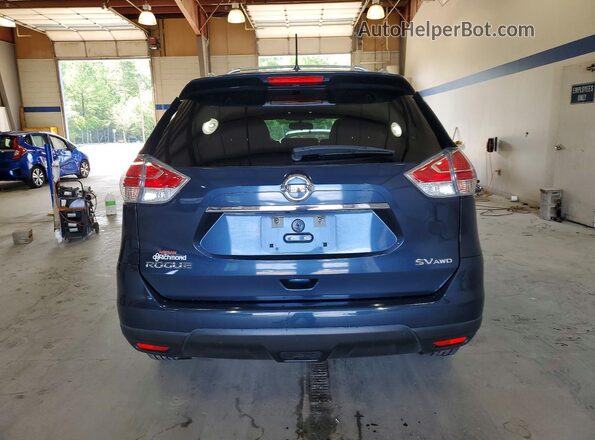 KNMAT2MV1GP724956 2016 NISSAN ROGUE Blue Widok z tyłu