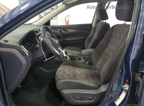 KNMAT2MV1GP724956 2016 NISSAN ROGUE Blue Widok wnętrza z przodu