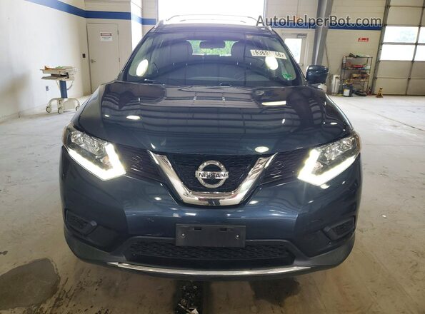 KNMAT2MV1GP724956 2016 NISSAN ROGUE Blue Widok z przodu