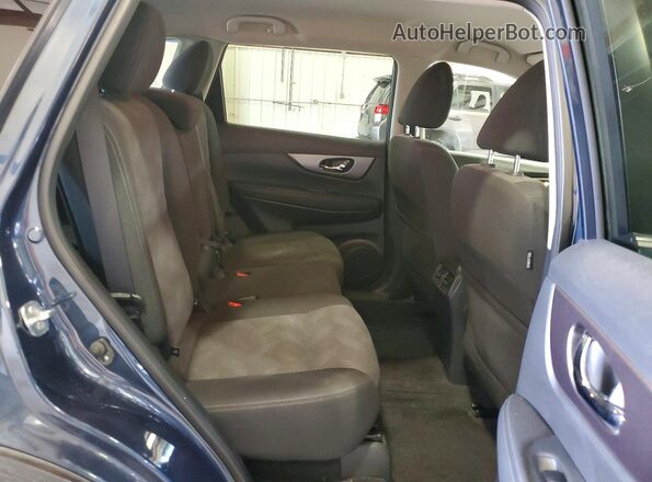 KNMAT2MV1GP724956 2016 NISSAN ROGUE Blue Widok wnętrza z tyłu
