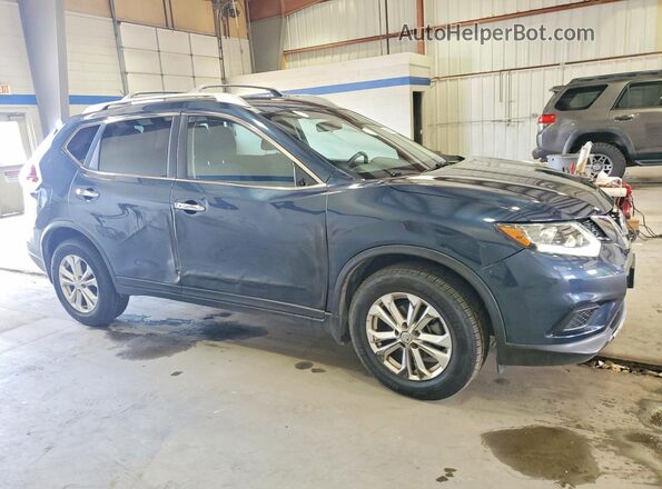 KNMAT2MV1GP724956 2016 NISSAN ROGUE Blue Przód prawy
