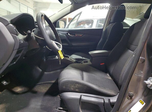 KNMAT2MV1HP571755 2017 NISSAN ROGUE Gray წინა სალონის ხედი