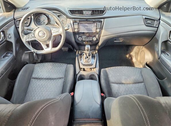 KNMAT2MV1HP605936 2017 NISSAN ROGUE Gray წინა პანელის ხედი
