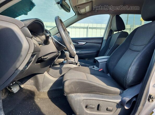 KNMAT2MV1HP605936 2017 NISSAN ROGUE Gray წინა სალონის ხედი