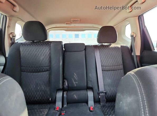 KNMAT2MV1HP605936 2017 NISSAN ROGUE Gray უკანა სავარძლების ხედი