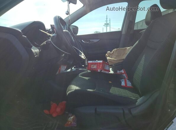 KNMAT2MV1JP548529 2018 NISSAN ROGUE Black Widok wnętrza z przodu