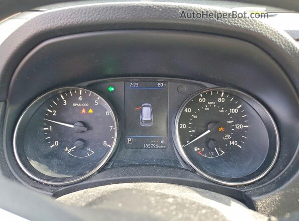 KNMAT2MV1JP548529 2018 NISSAN ROGUE Black Widok zestawu wskaźników