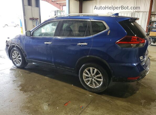 KNMAT2MV1KP509814 2019 NISSAN ROGUE Blue Trasero izquierdo