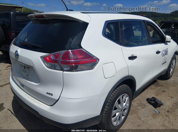 KNMAT2MV2GP635400 2016 NISSAN ROGUE Белый Задняя правая четверть