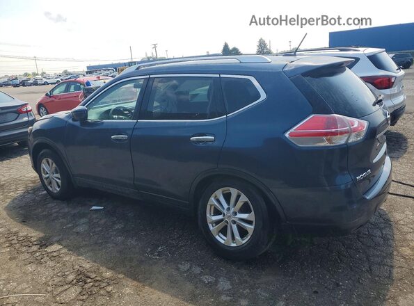 KNMAT2MV2GP648535 2016 NISSAN ROGUE Blue Tył lewy