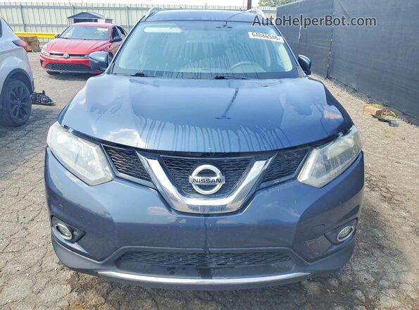 KNMAT2MV2GP648535 2016 NISSAN ROGUE Blue Widok z przodu