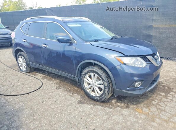 KNMAT2MV2GP648535 2016 NISSAN ROGUE Blue Przód prawy