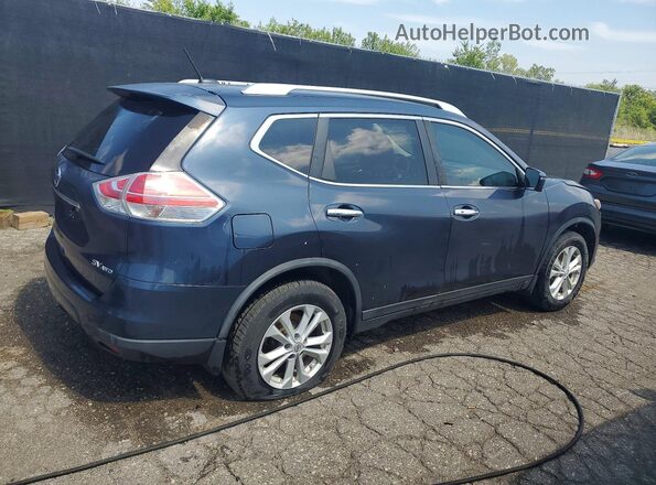 KNMAT2MV2GP648535 2016 NISSAN ROGUE Blue Tył prawy