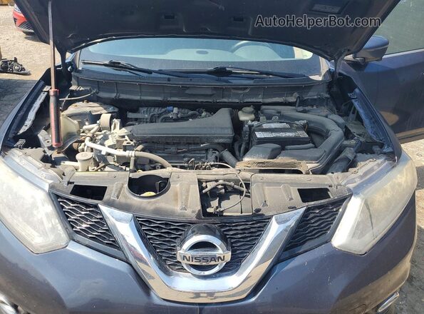 KNMAT2MV2GP648535 2016 NISSAN ROGUE Blue Widok wnętrza z tyłu