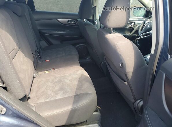 KNMAT2MV2GP648535 2016 NISSAN ROGUE Blue Widok tylnych siedzeń
