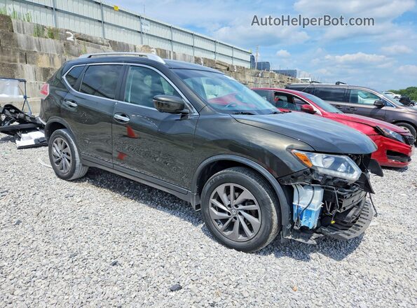 KNMAT2MV2GP688551 2016 NISSAN ROGUE Green Առջևի աջ