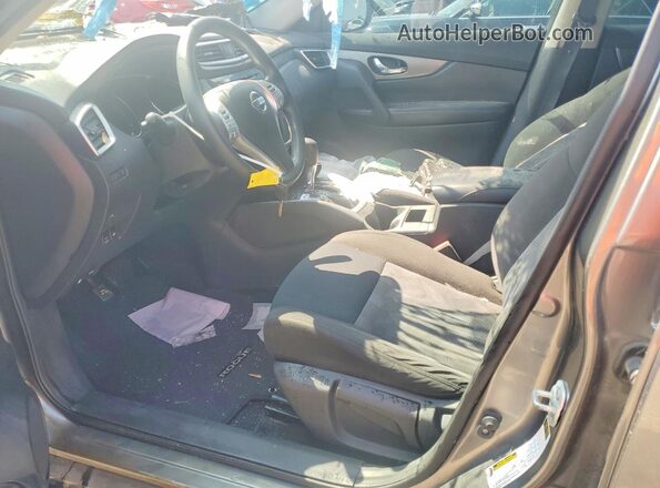 KNMAT2MV2GP721483 2016 NISSAN ROGUE Silver Widok wnętrza z przodu
