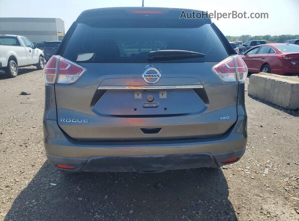 KNMAT2MV2GP721483 2016 NISSAN ROGUE Silver Widok z tyłu