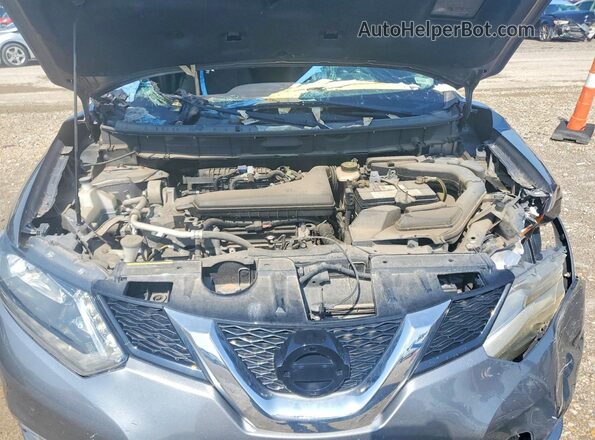 KNMAT2MV2GP721483 2016 NISSAN ROGUE Silver Widok wnętrza z tyłu
