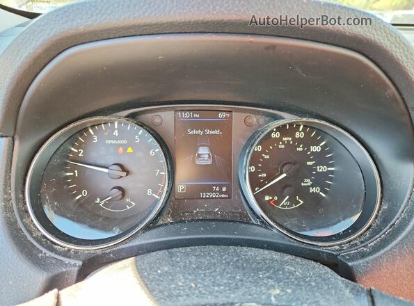 KNMAT2MV2JP582432 2018 NISSAN ROGUE Black Սարքավորումների վահանակի տեսք