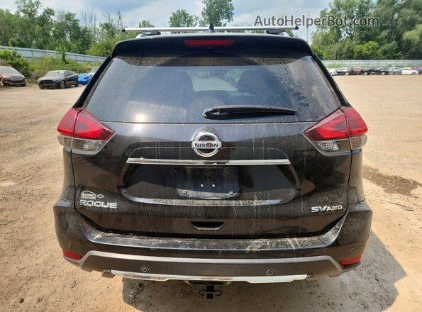 KNMAT2MV2KP508509 2019 NISSAN ROGUE Black Вид ззаду