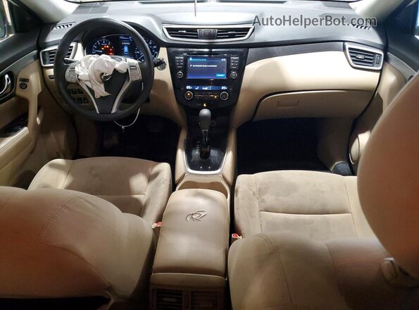 KNMAT2MV3GP617598 2016 NISSAN ROGUE White წინა პანელის ხედი