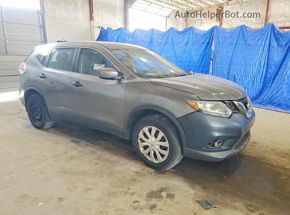 KNMAT2MV3GP641173 2016 NISSAN ROGUE Gray Передня права чверть