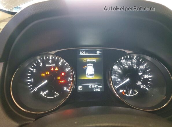 KNMAT2MV3GP641173 2016 NISSAN ROGUE Gray Вид щитка приладів
