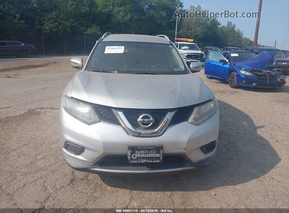 KNMAT2MV3GP649967 2016 NISSAN ROGUE Silver Front view