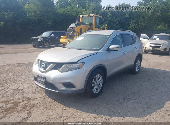 KNMAT2MV3GP649967 2016 NISSAN ROGUE Silver Front left