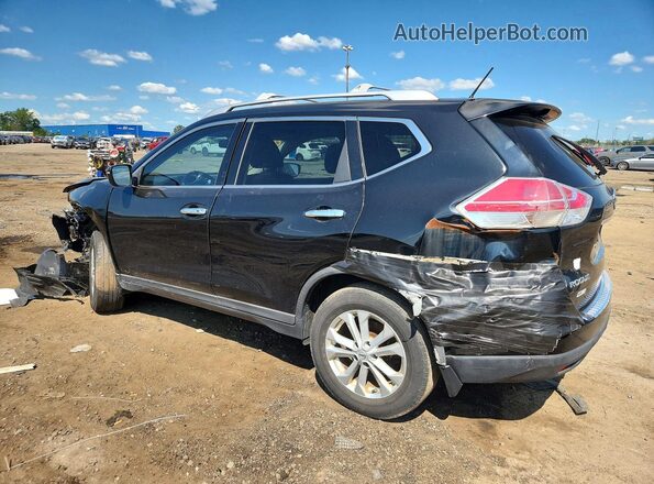 KNMAT2MV3GP660922 2016 NISSAN ROGUE Black Задня ліва чверть
