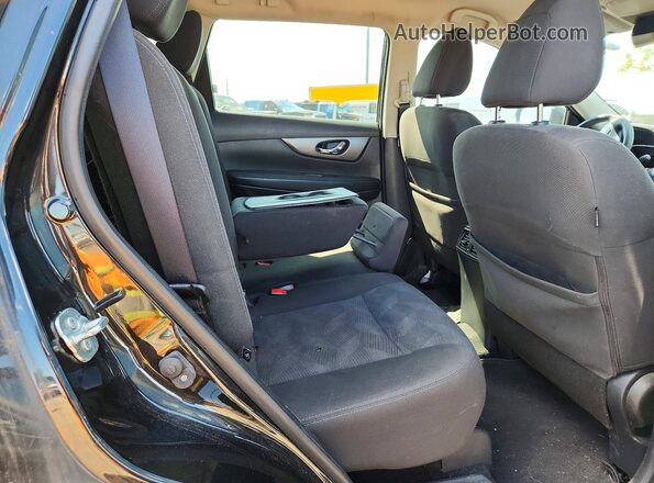 KNMAT2MV3GP660922 2016 NISSAN ROGUE Black Вид задніх сидінь