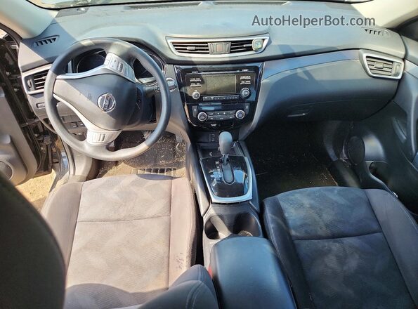 KNMAT2MV3GP660922 2016 NISSAN ROGUE Black Вид панелі приладів
