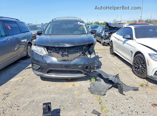 KNMAT2MV3GP660922 2016 NISSAN ROGUE Black Вид спереду
