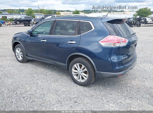 KNMAT2MV3GP676554 2016 NISSAN ROGUE Blue Trasero izquierdo