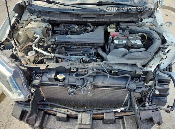 KNMAT2MV3GP681981 2016 NISSAN ROGUE White ძრავის განყოფილების ხედი
