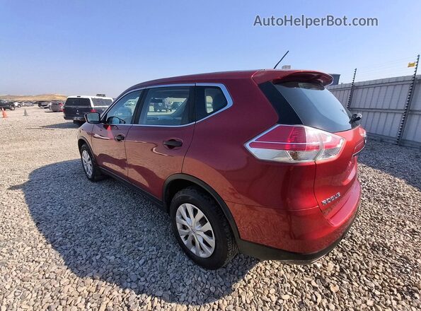 KNMAT2MV3GP701484 2016 NISSAN ROGUE Burgundy Tył lewy