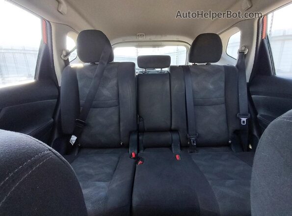 KNMAT2MV3GP701484 2016 NISSAN ROGUE Burgundy Widok tylnych siedzeń