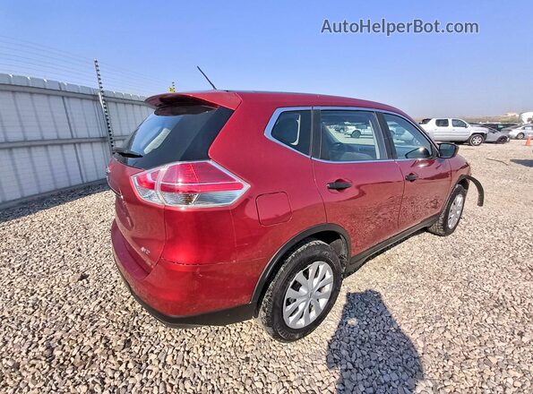 KNMAT2MV3GP701484 2016 NISSAN ROGUE Burgundy Tył prawy