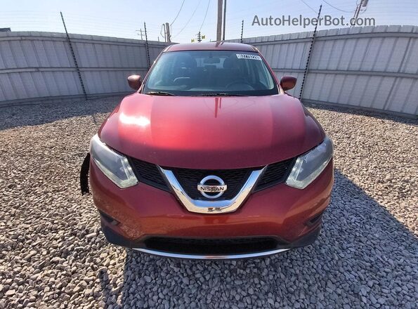 KNMAT2MV3GP701484 2016 NISSAN ROGUE Burgundy Widok z przodu