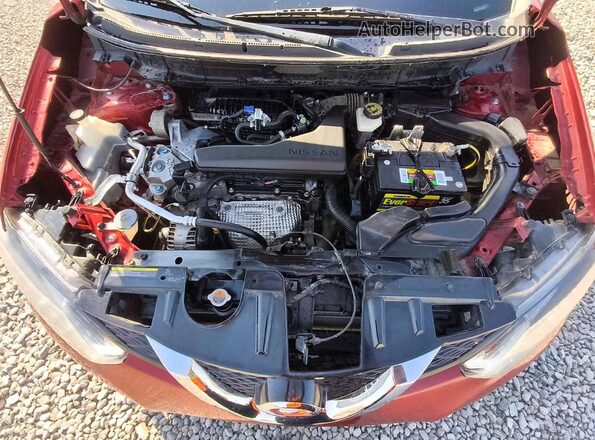 KNMAT2MV3GP701484 2016 NISSAN ROGUE Burgundy Widok komory silnika