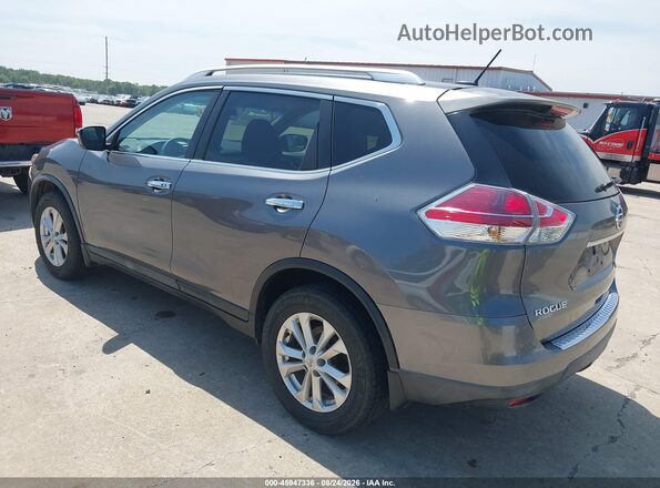 KNMAT2MV3GP702442 2016 NISSAN ROGUE Gray წინა მარცხენა ხედი სამი მეოთხედიდან