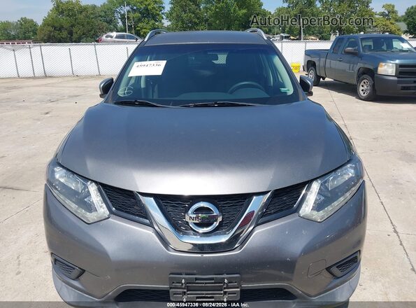 KNMAT2MV3GP702442 2016 NISSAN ROGUE Gray წინა სალონის ხედი