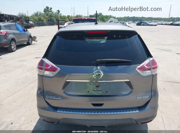 KNMAT2MV3GP702442 2016 NISSAN ROGUE Gray წინა პანელის ხედი