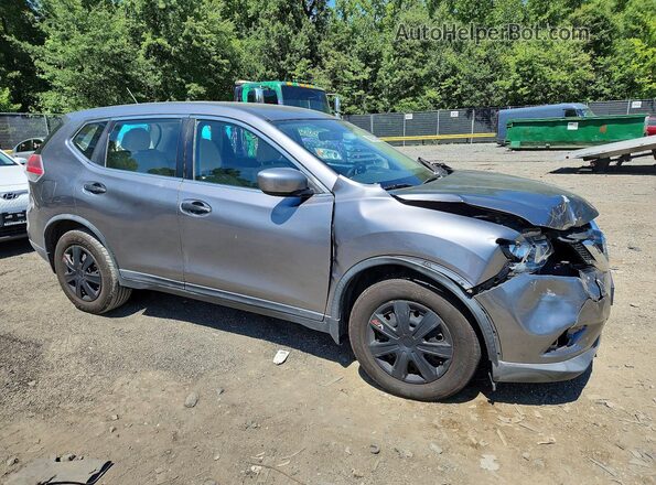 KNMAT2MV3GP716163 2016 NISSAN ROGUE Серый Передняя правая четверть