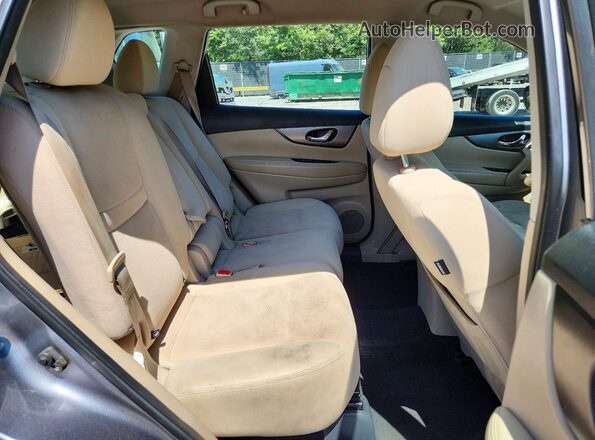 KNMAT2MV3GP716163 2016 NISSAN ROGUE Серый Вид задней части салона