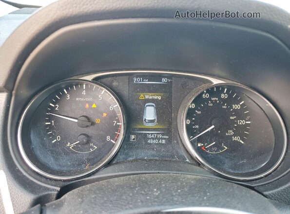 KNMAT2MV3GP726109 2016 NISSAN ROGUE Серый Вид щитка приборов