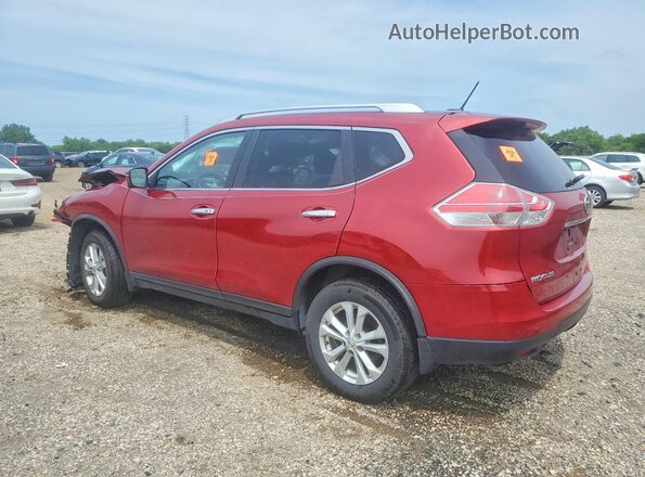 KNMAT2MV3GP726613 2016 NISSAN ROGUE Красный Задняя левая четверть