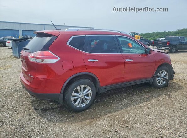 KNMAT2MV3GP726613 2016 NISSAN ROGUE Красный Задняя правая четверть